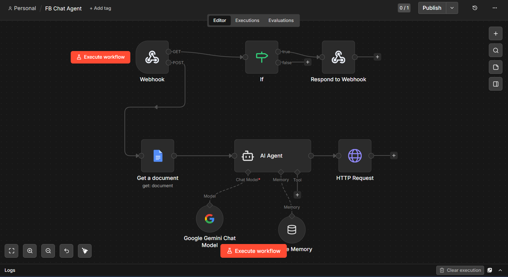 Facebook Page AI Chat Agent